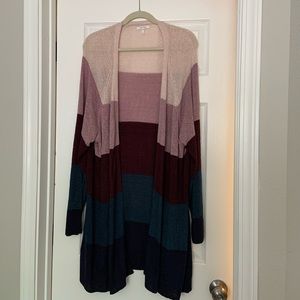 Maurices Color block cardigan Size 3X